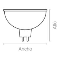 dicroicas esquema de dimensiones