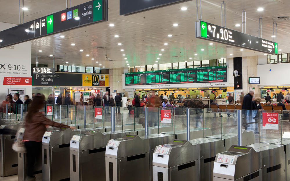 Estación de tren Barcelona-Sants